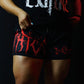 3" Women's Quad Mesh Shorts “Black/Red”