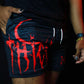 5" Quad Mesh Shorts “Black/Red”