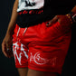 5" Quad Mesh Shorts “Red/White”